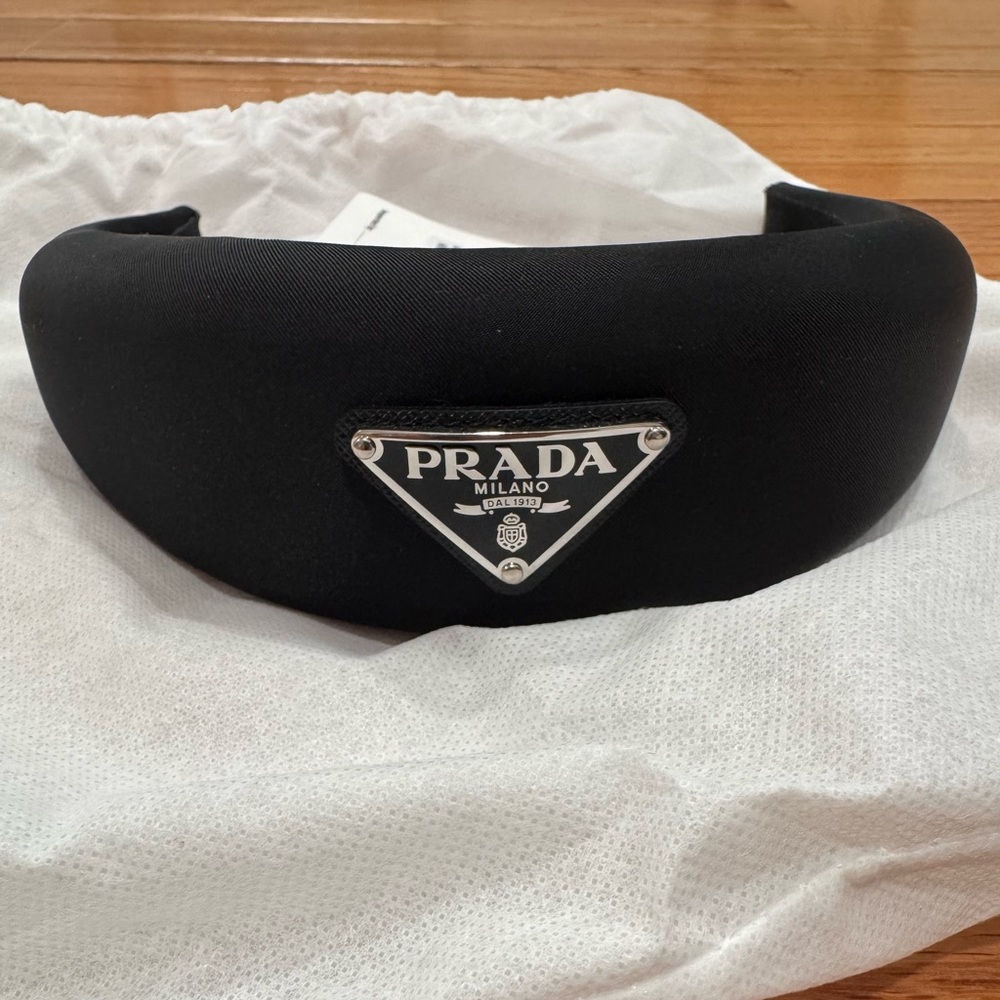 New & Authentic Prada Headband with Dust Bag
